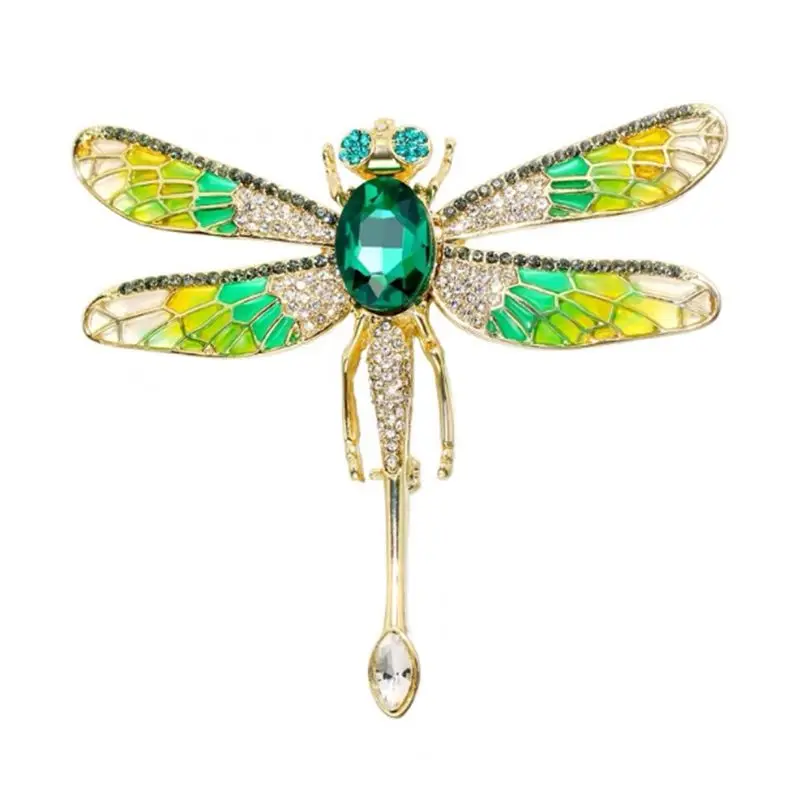 Vintage Libelula de Lux Broșe pentru Femei de Insecte Mari Broșă Pin Moda Rochie Haina Accesorii Bijuterii Drăguț Imagine 3