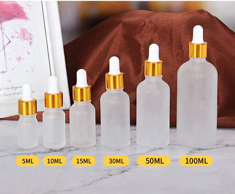 5-100ML Tuburi Mată Dropper Sticla Aromoterapie Lichid Esențiale pentru Ulei de Masaj Pipetă de unică folosință, Sticle Recipient Mic Imagine 4