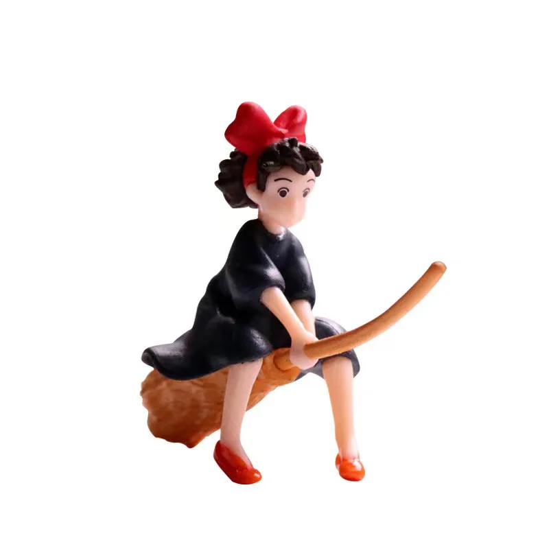 Anime-ul lui Kiki Serviciu de Livrare de Masina Pandantiv Vrăjitoare Fata Cosplay Insigna Cheie Lanț Jucării de Desene animate Drăguț Papusa Cadou Imagine 4