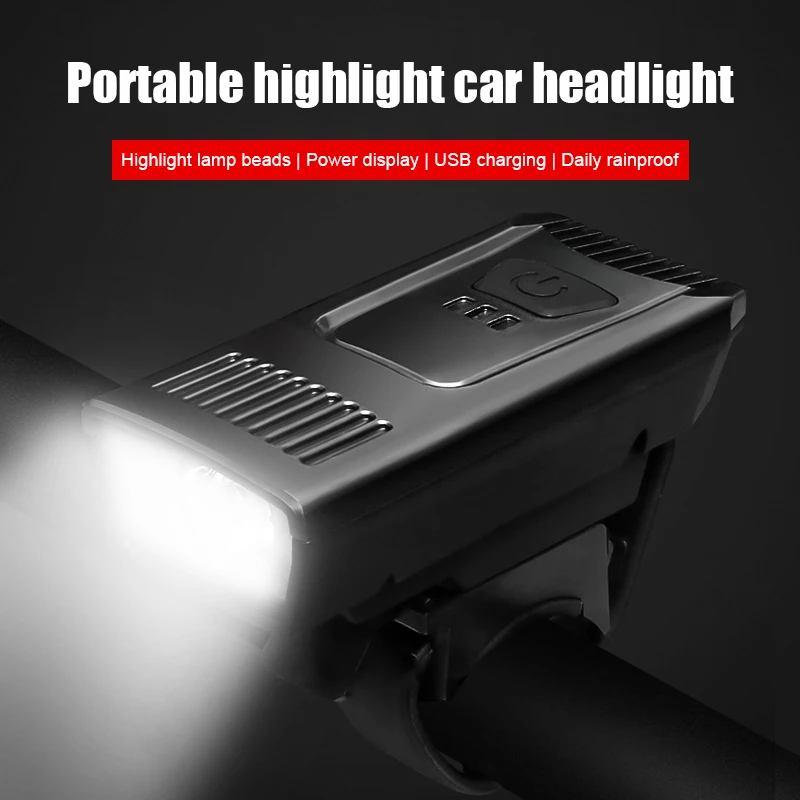 Lumini pentru biciclete Reîncărcabilă USB Power LED Lumini de Biciclete Impermeabil Fata Faruri MTB Lanterna Lumini de Avertizare Imagine 4