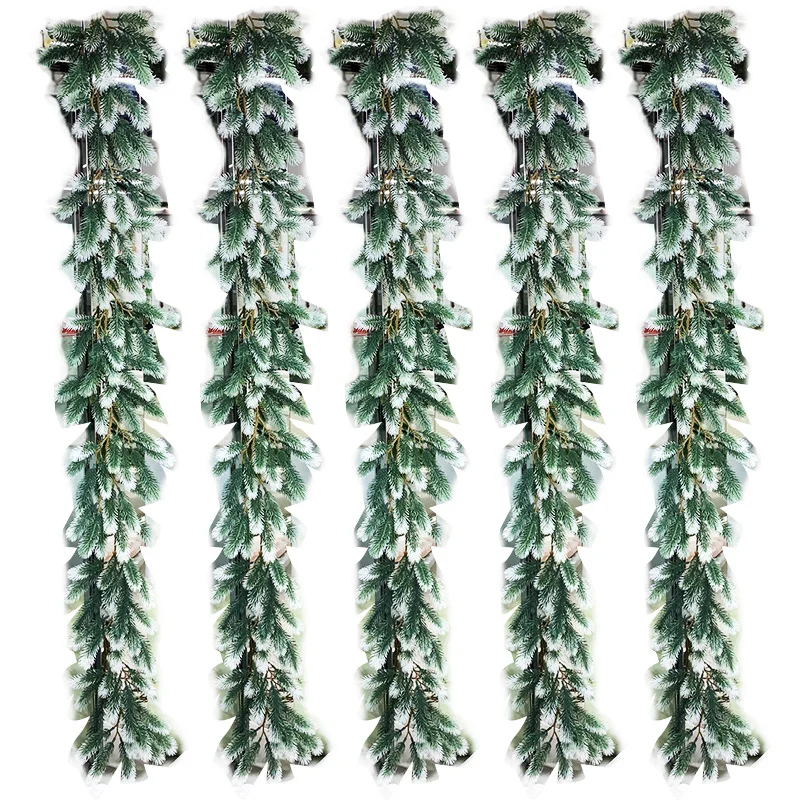 180CM Plante Artificiale Ghirlanda de Crăciun Coroană de Crăciun Acasă, Petrecere de Nunta de Decorare Copac de Pin Rattan Agatat Ornament Pentru Copii Imagine 5