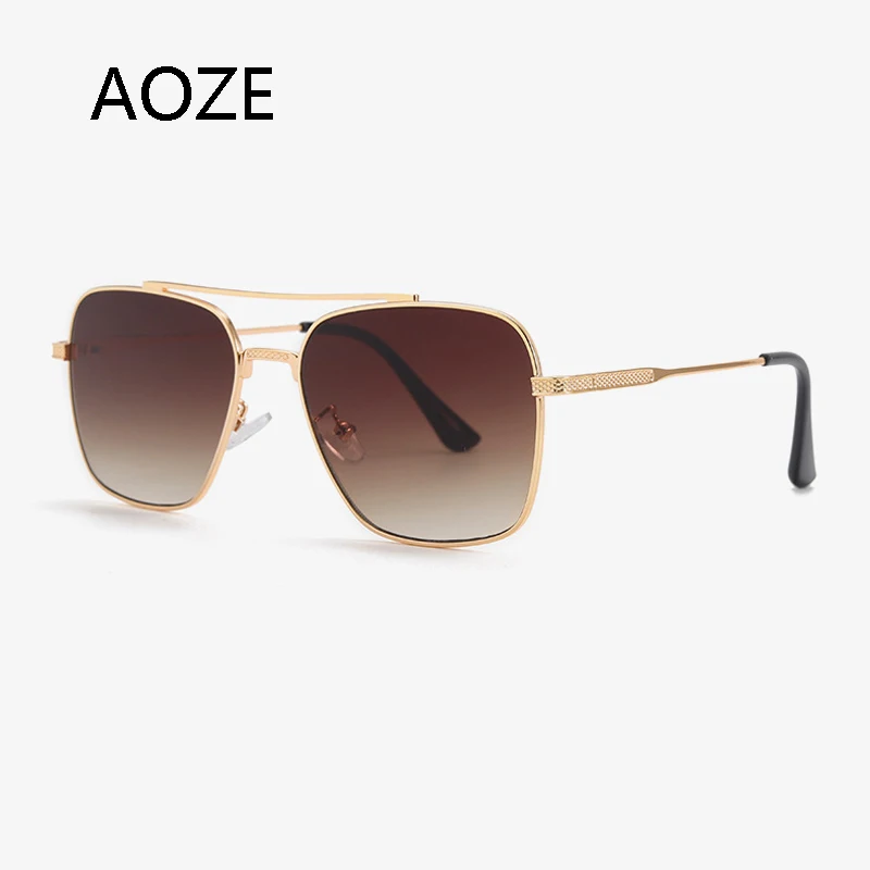 2021Fashion Zbor Șapte 007 Rock Stil Gradient de ochelari de Soare Pentru Bărbați Piața de Pilot de Metal Design de Brand Lunetele de soleil homme Imagine 5