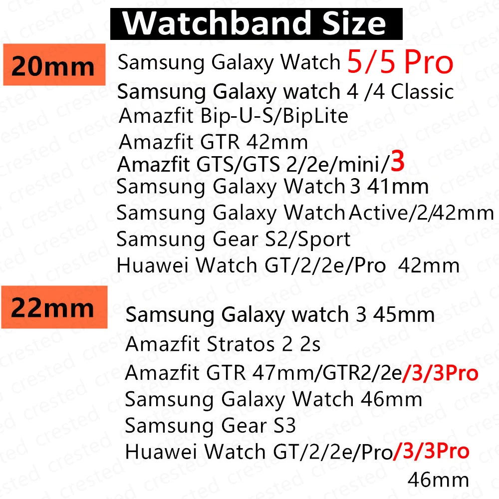 20mm/22mm trupa Pentru Samsung Galaxy Watch 5/pro/ 4 44mm 40mm/clasic/active 2 46mm/42mm Nailon Bratara Huawei watch GT 2 2e curea Imagine 5