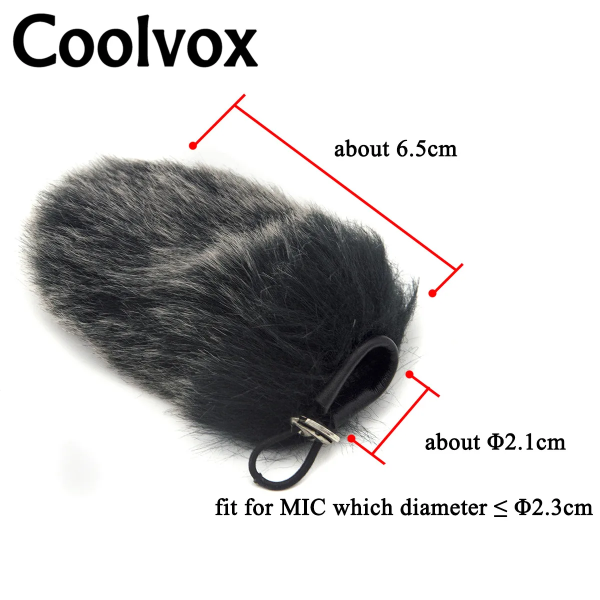 Coolvox Blana Artificiala Scut de Vânt Microfon Parbriz Parbriz Mufe pentru Takstar Recorder Sony Camera Mers Microfonul 6.5 cm Imagine 5