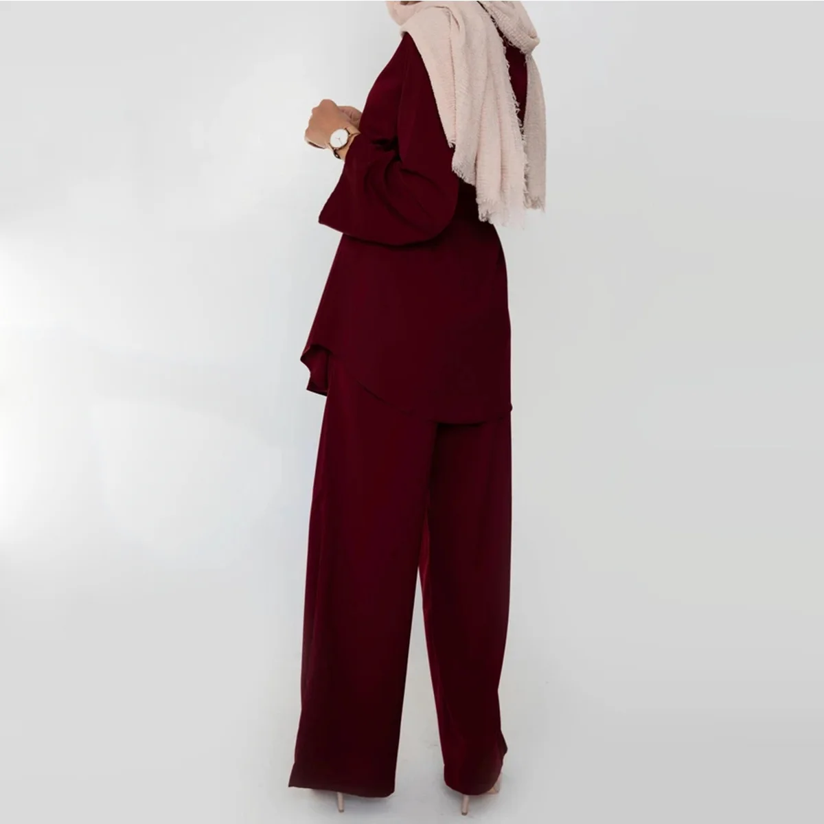 Eid Mubarak Caftan Dubai Abaya Turcia Musulmană Moda Hijab Rochie De Seturi De Islam Îmbrăcăminte Abayas Pentru Femei Musulmani Ansambluri De Modul Imagine 5