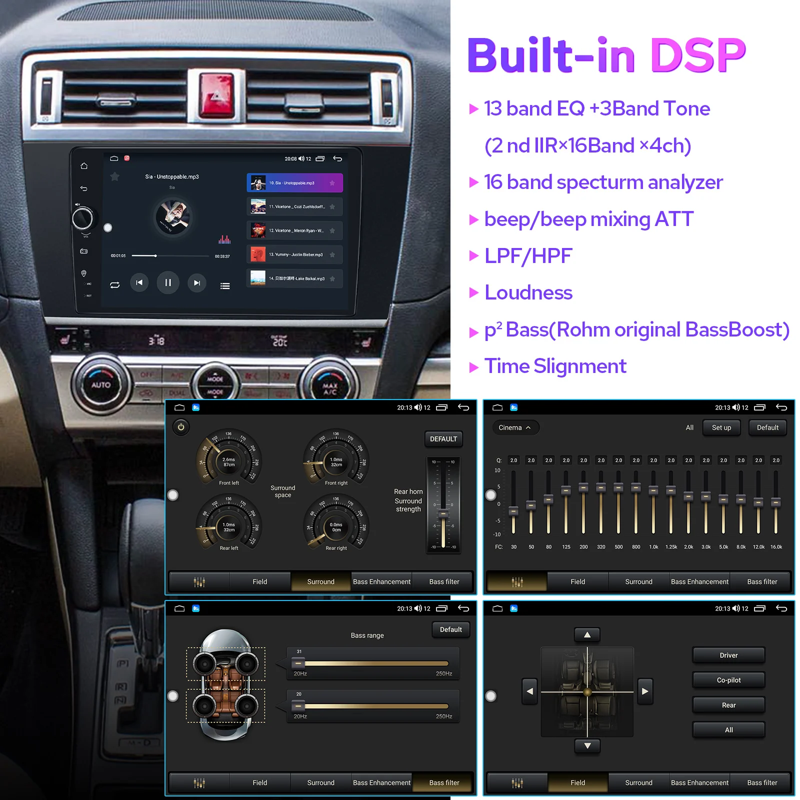 JOYING Android 10.0 9 Inch Pentru Subaru Legacy, Subaru Outback 2015-2018 Auto Multimedia GPS Naviagtion Masina Monitoare RDS DSP Imagine 5