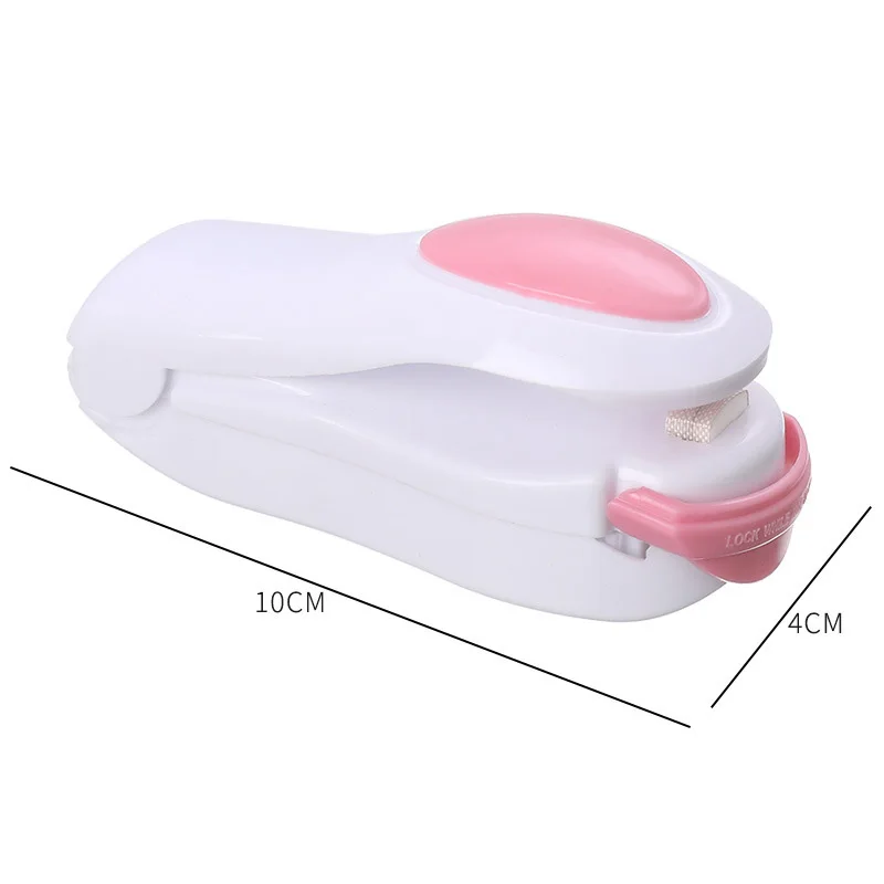 Mini drăguț de uz Casnic Sac de Etanșare Mașină Manuală de Căldură de Etanșare din Plastic Pachetul Gustare Alimente Fixare Clip Cleme pentru Depozitare Imagine 5