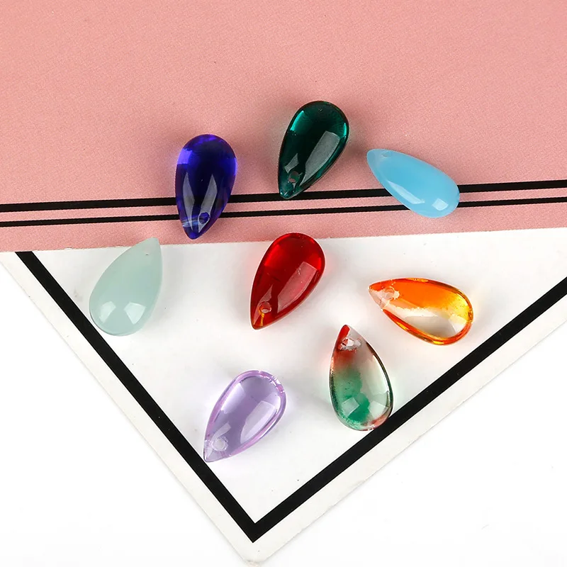 Moda 10buc/punga Waterdrop Pandantive Sticlă cehă Margele de Cristal Cercei Colier Bijuterii Accesorii DIY Imagine 5