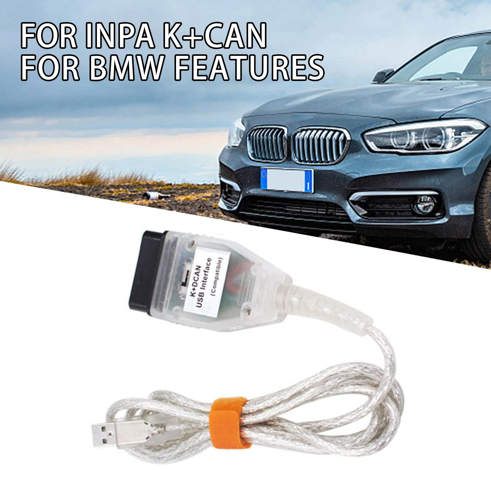 Plin de Chips-uri Pentru BMW KDCAN KCAN K-Line Cu Comutator de Diagnosticare OBDII Cablu de Interfață Pentru BMW Scanner Cu CD-Drive Accesorii Imagine 5