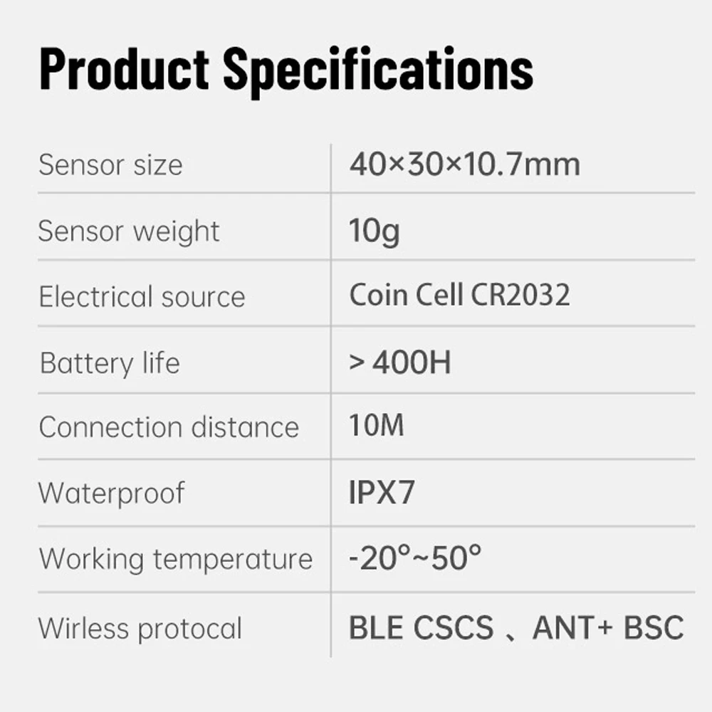 XOSS Calculatorul de Ciclism Vitezometru Viteză și Cadență Dual Senzor ANT+ Bluetooth Road Bike MTB Senzor Imagine 5
